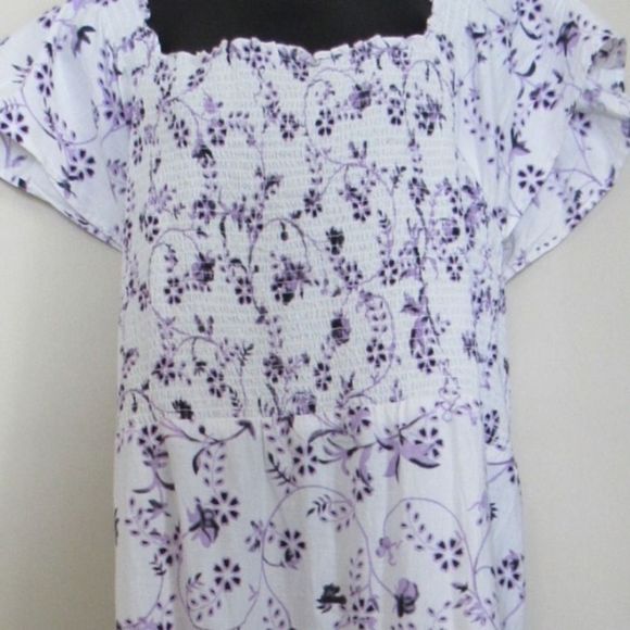 The Golden Globe Clothing Cotton Smocked Maxi Dress 1X - Picture 10 of 10